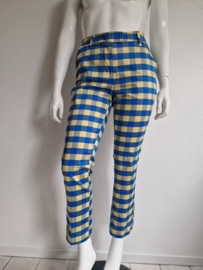 Zilch pak. Maat L/XL. Blauw/geel geruit.