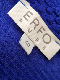 Erfo Pure vest. Maat 40, Koningsblauw.