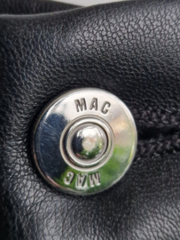 MAC cropped pantalon Chiara. Maat 40, Zwart/vegan leer.