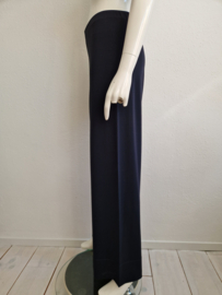Humanoid pantalon met wijde pijpen. Maat M. Donkerblauw