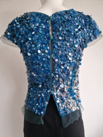 Ronald Kolk top. Maat 34/36, Blauw/lovers.