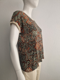 Geisha top Sarah. Maat 38, Print.
