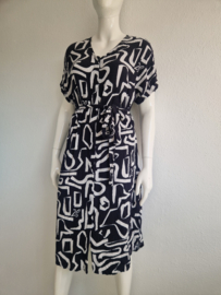 Zoso jurk Roxy. Maat M. Zwart/wit/print.