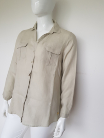 Cross Point blouse. Mt. 42. Sand/linnen.