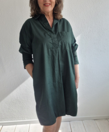 COS jurk. Donkergroen. Maat 38