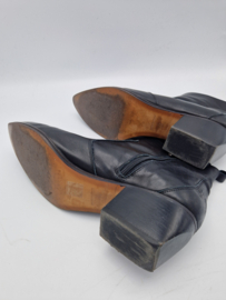 CTWLK leren western enkellaarsjes. Maat 41. Zwart