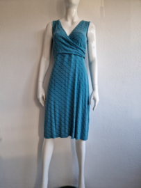 Lily & Me zomerjurk. Maat 10,Turquoise/print.
