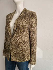 Marc Aurel blazer. Maat 42, Groen/dierenprint.