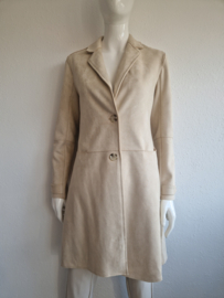 Rino & Pelle mantel Babice. Maat 38, Beige/suedine.