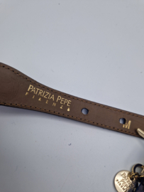 Patrizia Pepe riem. Maat M. Paars/zilver/leer