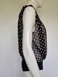 Elisabetta Franchi bodysuit. IT. maat 46, Zwart/polkadots