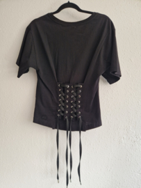 Pinko Denim shirt. Maat S. Zwart.