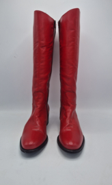 Amberone laarzen. Maat 39, Rood/leer.