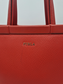 Furla schoudertas. Rood/leer.