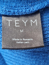 Teym Merino V-neck sweater | Maat M | Kobalt |