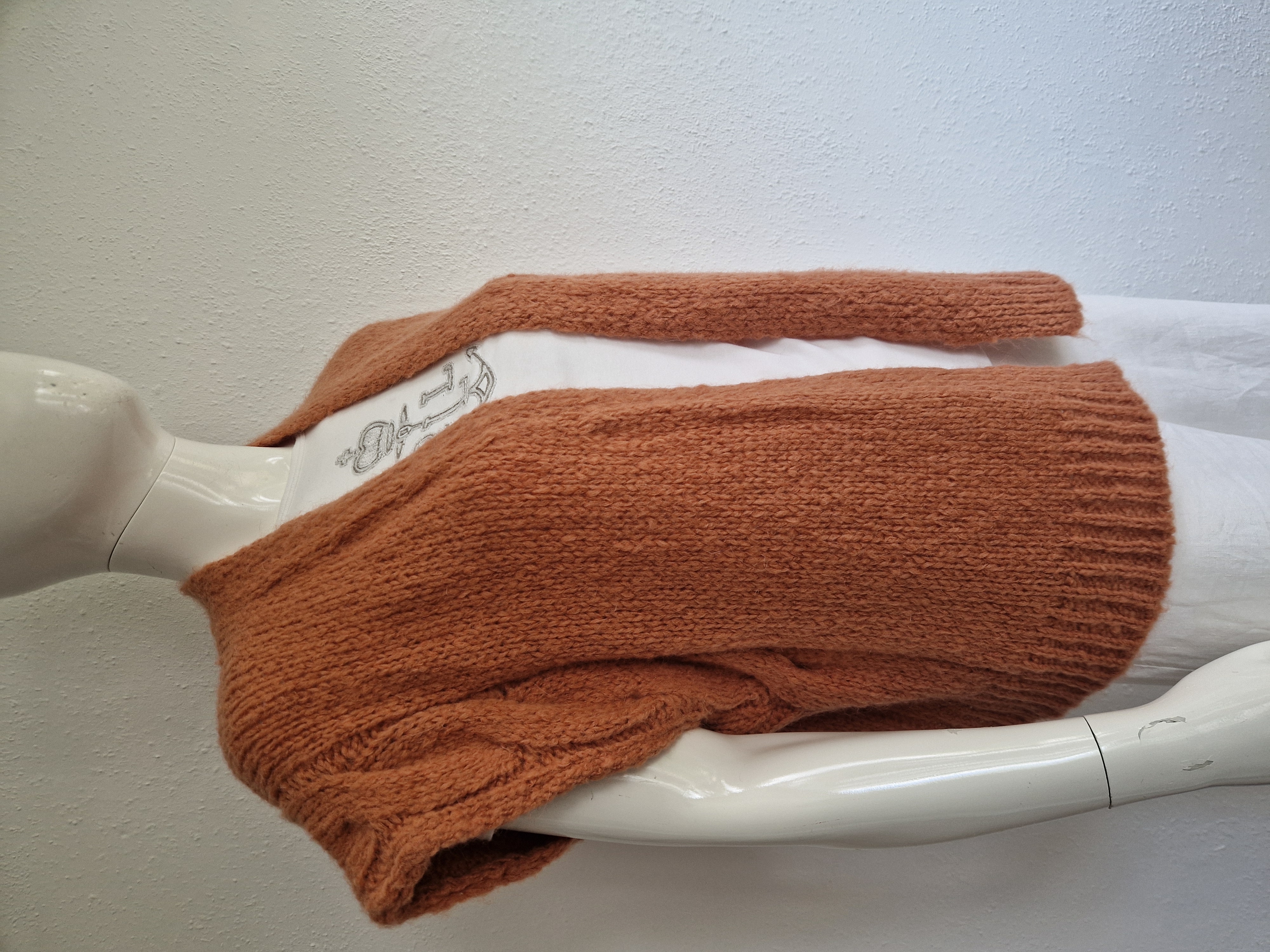 Summum vest Rustic. Maat S. Old Peach/Mohair.