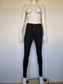 Elisabetta Franch skinny jeans. Mt. 27, Zwart.