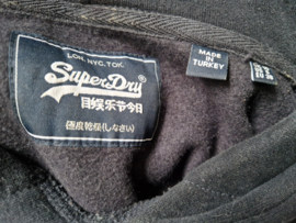 Superdry rainbow hoodie. Maat 38, Zwart.
