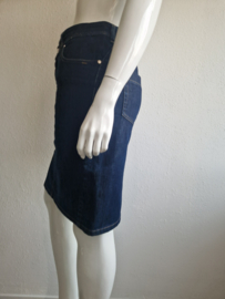 Claudia Sträter denim rok. Maat 42, Blauw.