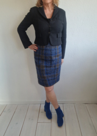 Purdey rok. Maat 40. Blauw/bruin/ruit.