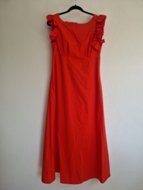 Via Fillungo maxi jurk. Maat L. Rood.