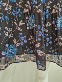 Whistles jurk Dobby. Maat 44, Zwart/print.