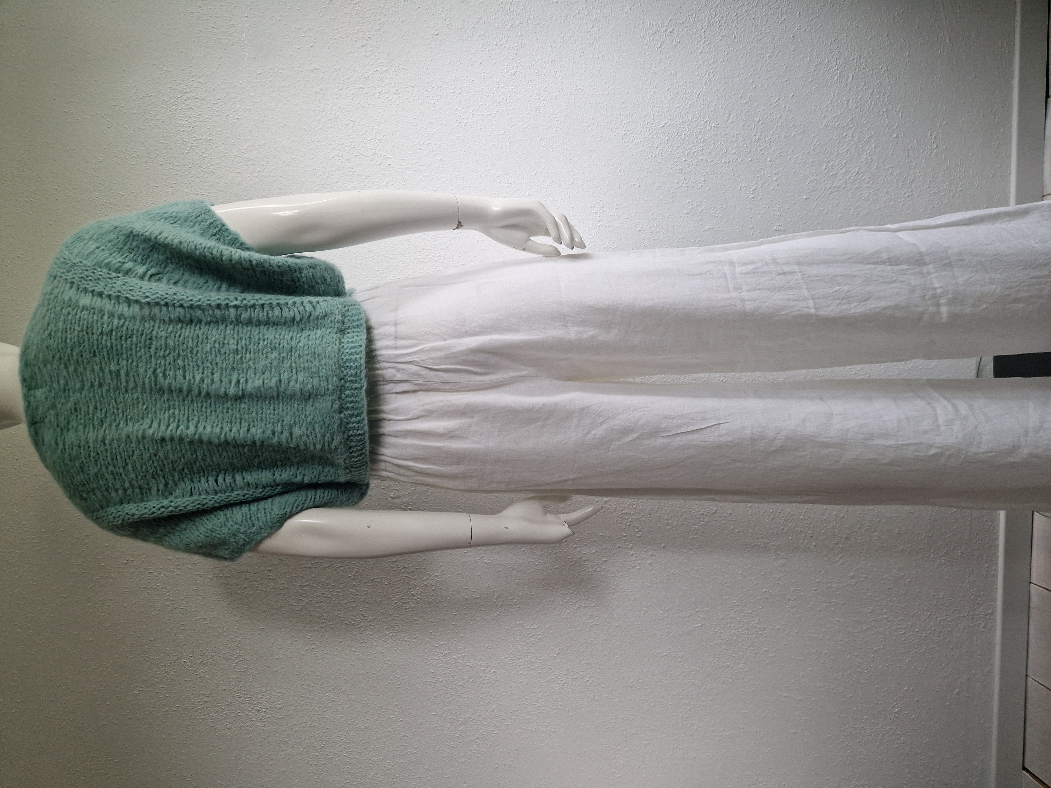 INTI top Irma. Maat M. Mint/baby alpaca.