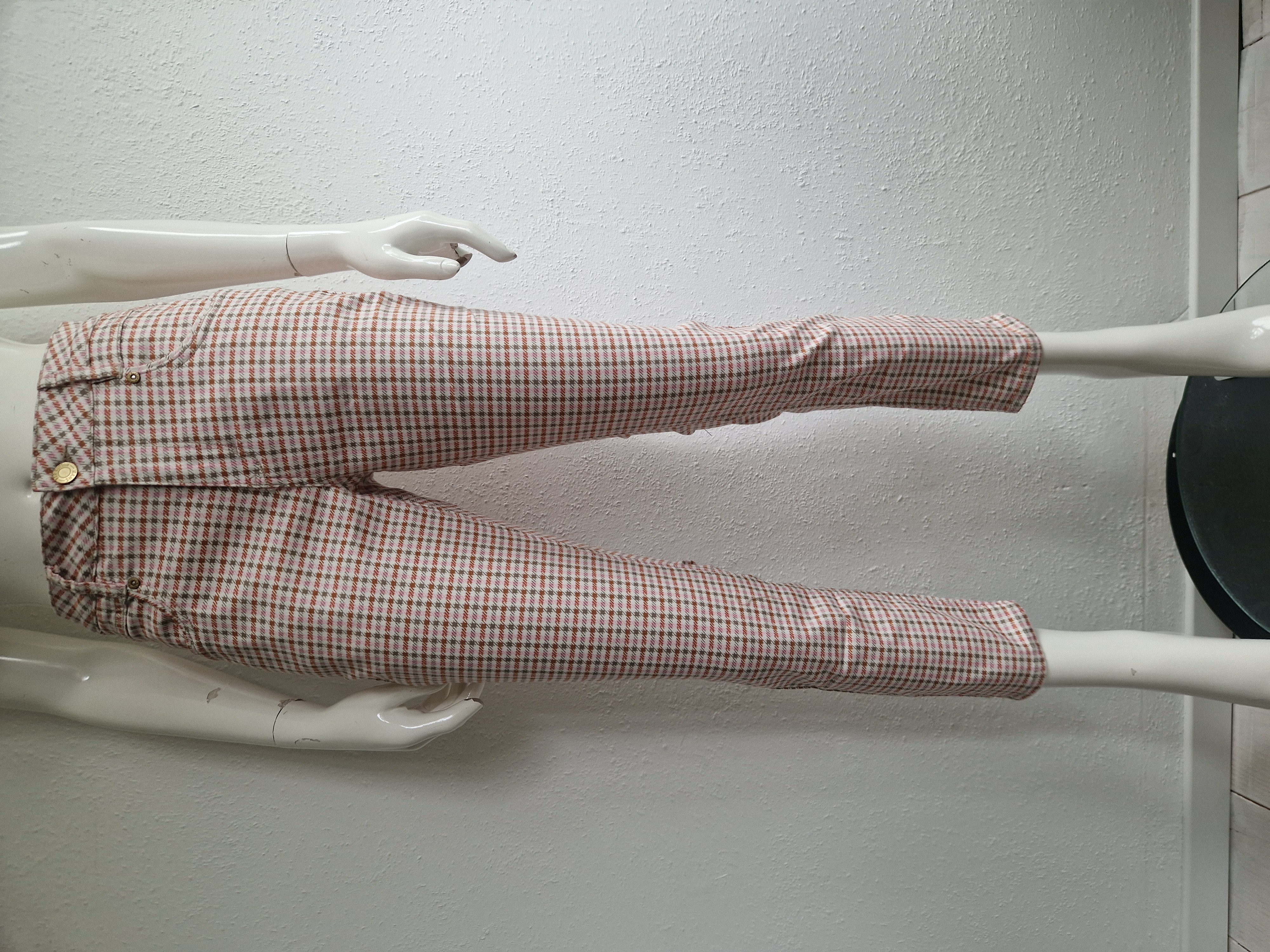Red Button cropped pantalon. Maat 38, Pied de poule.