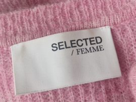 Selected Femme vest. Maat XL, Roze/wol.