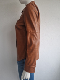 Studio Anneloes blouse. Maat L. Karamel/ imitatieleer.