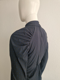 Studio Anneloes top. Maat S. Nachtblauw/stippenprint.