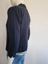 Zilch blouse met reverskraag. Maat XS. Donkerblauw.