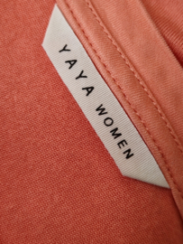 Yaya top met kapmouwtjes. Maat 38/40, Koraal.