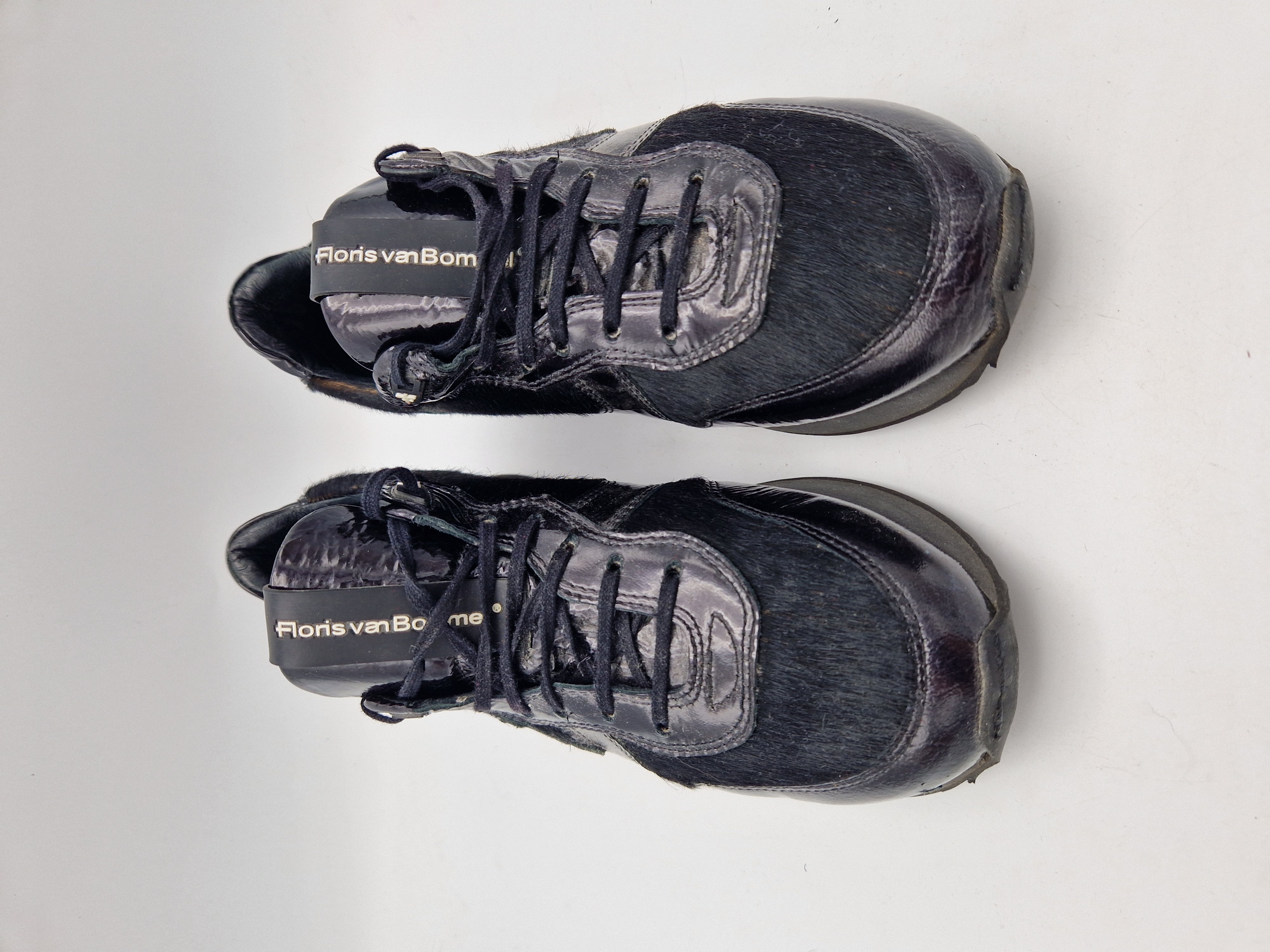 Floris van Bommel sneakers. Maat 37.5. Zwart/leer.