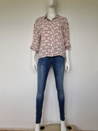 ALIX blouse. Mt. M. Crème/print.