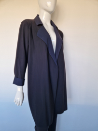 Studio Anneloes vest. Maat XL. Zwart/blauw/travelstof.