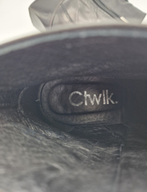 CTWLK leren western enkellaarsjes. Maat 41. Zwart