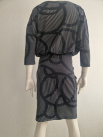 Studio Anneloes jurk Maren Circle. Maat M. Zwart/travelstof.