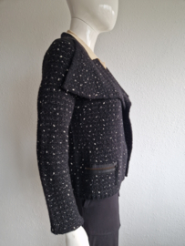 Luisa Cerano vest. Maat 38/40, Zwart/wol.