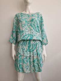 Antik Batik jurk. Maat 40, Mintgroen.