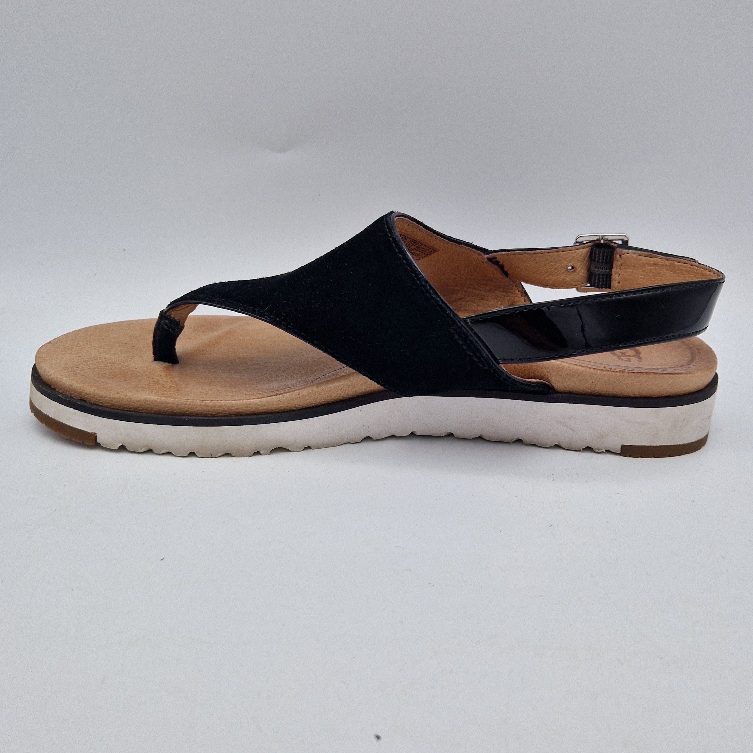 UGG Alessia suède sandalen. Maat 39. Zwart/suède.