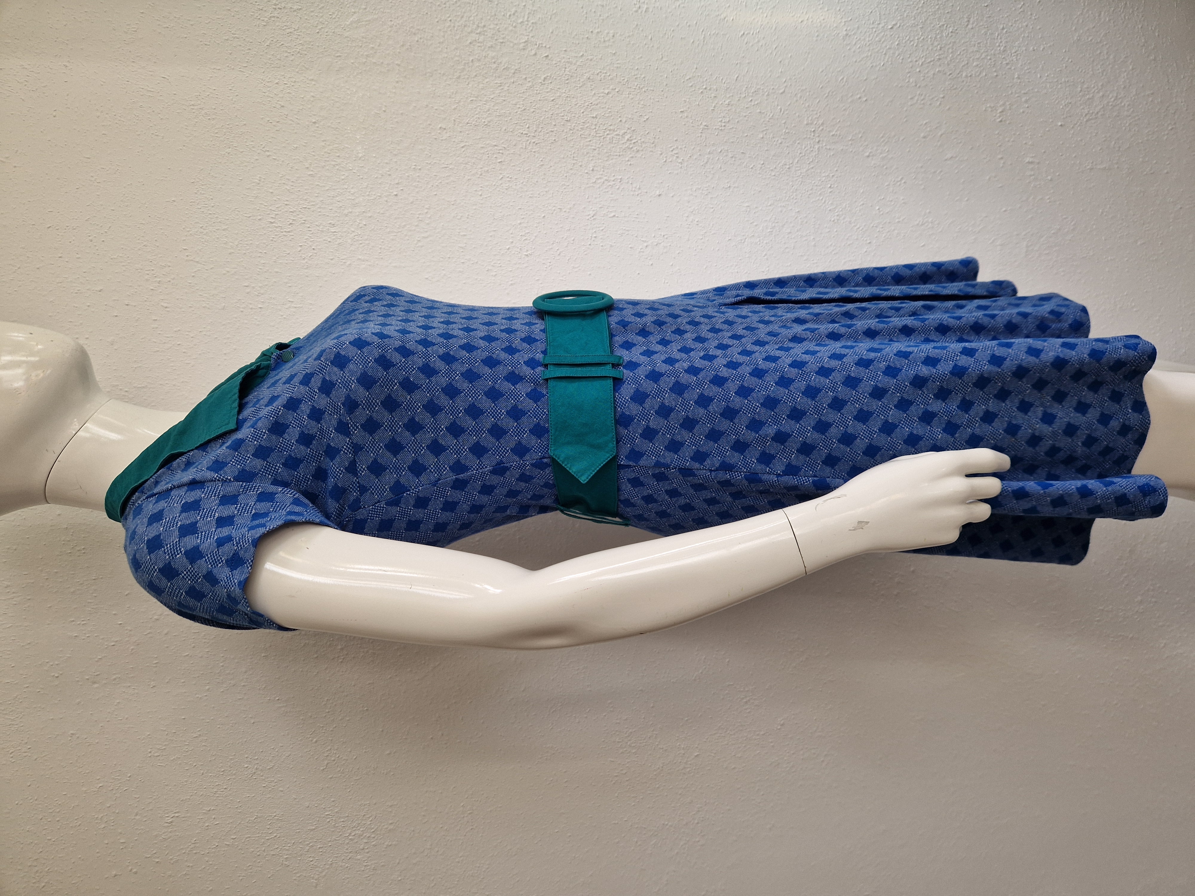Wow To Go jurk. Maat 36/38. Blauw/groen.
