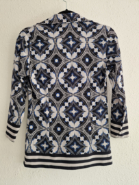Studio Anneloes blouse. Maat S. Blauw/print.