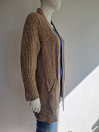 Denham vest. Maat XS. Bruin/merino wol.
