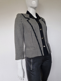 Louis Feraud vintage blazer. Maat 48,Pied de poule.