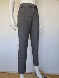 Benetton pantalon. Mt. 38, Zwart/wit.