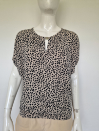 Summum top met vleermuismouwen. Maat S. Animal print.