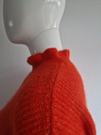 Selected Femme trui met turtleneck. Maat 38. Oranje.