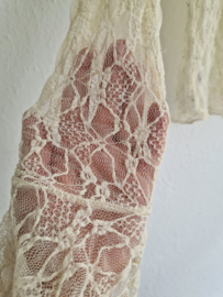 Jusdepom kanten top met flare mouwen. Maat M/L. Crème