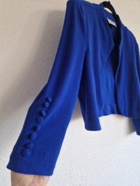Joseph Ribkoff bolero jasje. Maat 38, Kobaltblauw.